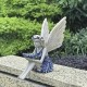 Fairy Statue,Fairy Angel Crafts, Resin Garden Sculpture Butterfly Wings Flower Elf Outdoor Decoration, For Home Decor Patio Lawn
