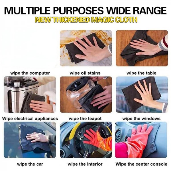 1pc Magic Cloth Glass Cloth No Trace No Watermark Cleaning Cloth Cleaning Tool Microfiber Rag Quickly Clean Towels Scouring Pad 1pc Magic Cloth Glass Cloth No Trace No Watermark Cleaning Cloth Cleaning Tool Microfiber Rag Quickly Clean Towels Scouring Pad