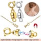 Magnetic Necklace Clasps and Closures - Gold and Silver Plated Bracelet Connectors for Necklaces Chain Jewelry Making Magnetic Necklace Clasps and Closures - Gold and Silver Plated Bracelet Connectors for Necklaces Chain Jewelry Making