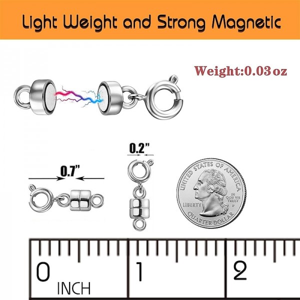 Magnetic Necklace Clasps and Closures - Gold and Silver Plated Bracelet Connectors for Necklaces Chain Jewelry Making Magnetic Necklace Clasps and Closures - Gold and Silver Plated Bracelet Connectors for Necklaces Chain Jewelry Making