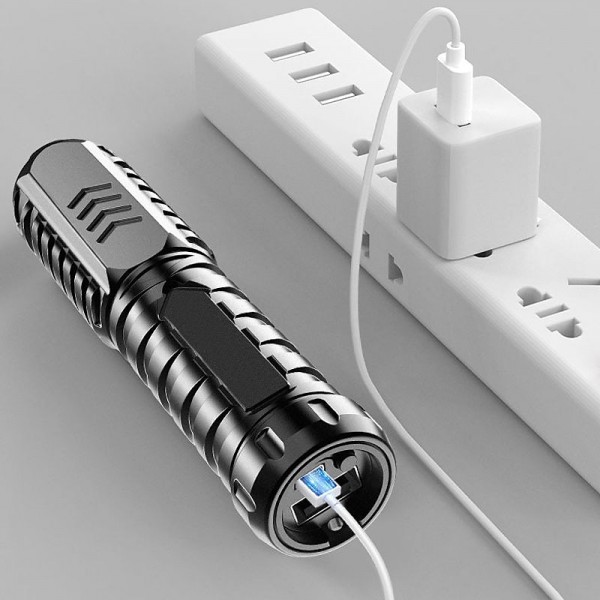 Multifunctional Rechargeable Flashlight, 2023 New Charger and Flashlight 2 in 1 LED Flashlights, 450M Long Lighting Range Tactical Flashlight 3 Modes, IPX7 Waterproof Mini Portable Flashlight Multifunctional Rechargeable Flashlight, 2023 New Charger and Flashlight 2 in 1 LED Flashlights, 450M Long Lighting Range Tactical Flashlight 3 Modes, IPX7 Waterproof Mini Portable Flashlight