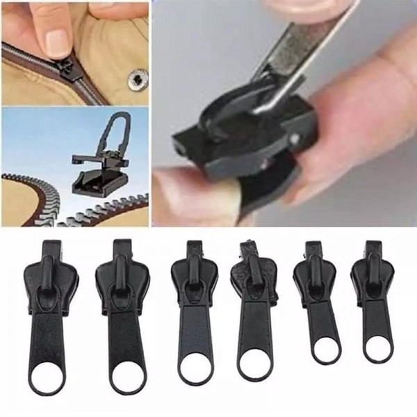 6pcs Fix Zip Puller Set- Zip Slider Repair Instant Kit - Fix Zipper Removable Rescue Replacement Pack, Instant Zipper Set 6pcs Fix Zip Puller Set- Zip Slider Repair Instant Kit - Fix Zipper Removable Rescue Replacement Pack, Instant Zipper Set