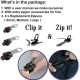 6pcs Fix Zip Puller Set- Zip Slider Repair Instant Kit - Fix Zipper Removable Rescue Replacement Pack, Instant Zipper Set 6pcs Fix Zip Puller Set- Zip Slider Repair Instant Kit - Fix Zipper Removable Rescue Replacement Pack, Instant Zipper Set