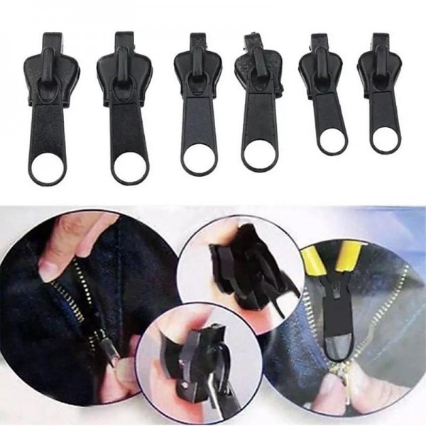 6pcs Fix Zip Puller Set- Zip Slider Repair Instant Kit - Fix Zipper Removable Rescue Replacement Pack, Instant Zipper Set 6pcs Fix Zip Puller Set- Zip Slider Repair Instant Kit - Fix Zipper Removable Rescue Replacement Pack, Instant Zipper Set
