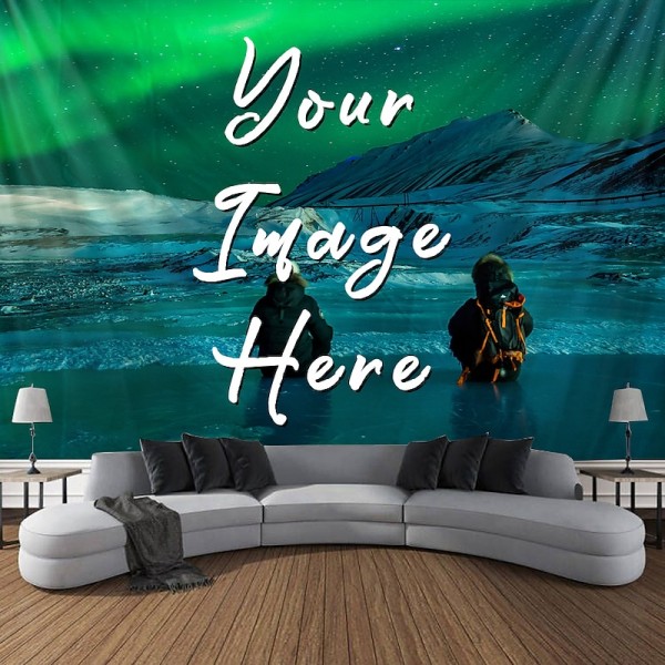 Customized Personalize Hanging Tapestry with Your Photo Wall Art Mural Decor Photograph Backdrop Home Bedroom Living Room Decoration (suggest photo definition 3Mo or above) Customized Personalize Hanging Tapestry with Your Photo Wall Art Mural Decor Photograph Backdrop Home Bedroom Living Room Decoration (suggest photo definition 3Mo or above)
