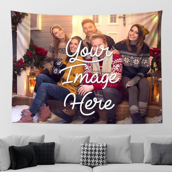 Customized Personalize Hanging Tapestry with Your Photo Wall Art Mural Decor Photograph Backdrop Home Bedroom Living Room Decoration (suggest photo definition 3Mo or above) Customized Personalize Hanging Tapestry with Your Photo Wall Art Mural Decor Photograph Backdrop Home Bedroom Living Room Decoration (suggest photo definition 3Mo or above)