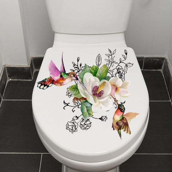 Birds Flowers Toilet Seat Lid Stickers Self-Adhesive Bathroom Wall Sticker Floral Birds Butterfly Toilet Seat Decals DIY Removable Waterproof Toilet Sticker for Bathroom Cistern Decor Birds Flowers Toilet Seat Lid Stickers Self-Adhesive Bathroom Wall Sticker Floral Birds Butterfly Toilet Seat Decals DIY Removable Waterproof Toilet Sticker for Bathroom Cistern Decor