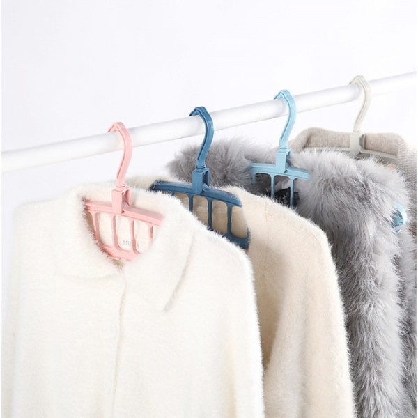 1pc Multi Hole Clothes Hanger, Multifunctional Folding Clothes Drying Rack, Space Saving Magic Hanger, Home Wardrobe Student Dormitory Drying Rack for Trousers Shirt Skirt 1pc Multi Hole Clothes Hanger, Multifunctional Folding Clothes Drying Rack, Space Saving Magic Hanger, Home Wardrobe Student Dormitory Drying Rack for Trousers Shirt Skirt