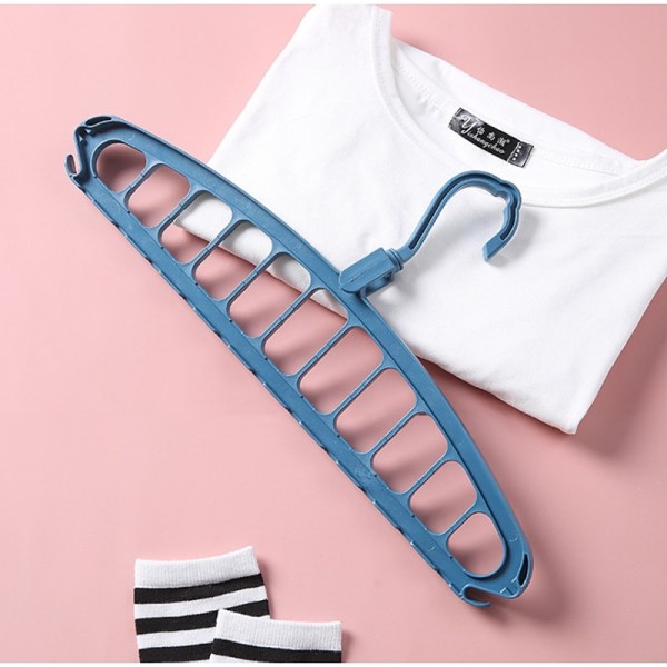 1pc Multi Hole Clothes Hanger, Multifunctional Folding Clothes Drying Rack, Space Saving Magic Hanger, Home Wardrobe Student Dormitory Drying Rack for Trousers Shirt Skirt 1pc Multi Hole Clothes Hanger, Multifunctional Folding Clothes Drying Rack, Space Saving Magic Hanger, Home Wardrobe Student Dormitory Drying Rack for Trousers Shirt Skirt