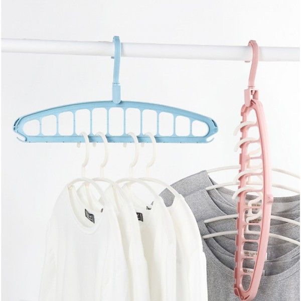 1pc Multi Hole Clothes Hanger, Multifunctional Folding Clothes Drying Rack, Space Saving Magic Hanger, Home Wardrobe Student Dormitory Drying Rack for Trousers Shirt Skirt 1pc Multi Hole Clothes Hanger, Multifunctional Folding Clothes Drying Rack, Space Saving Magic Hanger, Home Wardrobe Student Dormitory Drying Rack for Trousers Shirt Skirt