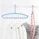 1pc Multi Hole Clothes Hanger, Multifunctional Folding Clothes Drying Rack, Space Saving Magic Hanger, Home Wardrobe Student Dormitory Drying Rack for Trousers Shirt Skirt 1pc Multi Hole Clothes Hanger, Multifunctional Folding Clothes Drying Rack, Space Saving Magic Hanger, Home Wardrobe Student Dormitory Drying Rack for Trousers Shirt Skirt