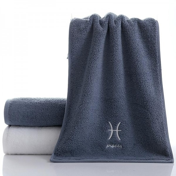 Constellation Towel 100% Cotton Towel Creative Couple Gift Thickened Sports Face Towel Pure Cotton Towel Constellation Towel 100% Cotton Towel Creative Couple Gift Thickened Sports Face Towel Pure Cotton Towel