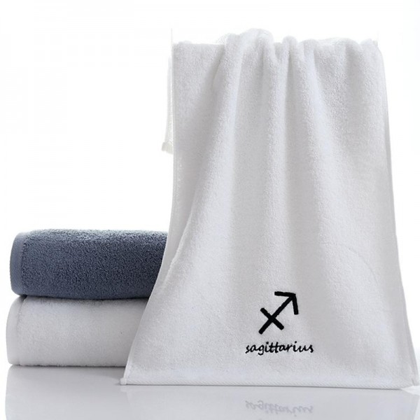 Constellation Towel 100% Cotton Towel Creative Couple Gift Thickened Sports Face Towel Pure Cotton Towel Constellation Towel 100% Cotton Towel Creative Couple Gift Thickened Sports Face Towel Pure Cotton Towel