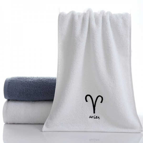Constellation Towel 100% Cotton Towel Creative Couple Gift Thickened Sports Face Towel Pure Cotton Towel Constellation Towel 100% Cotton Towel Creative Couple Gift Thickened Sports Face Towel Pure Cotton Towel