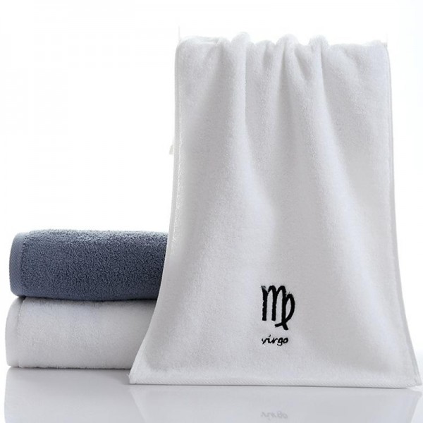 Constellation Towel 100% Cotton Towel Creative Couple Gift Thickened Sports Face Towel Pure Cotton Towel Constellation Towel 100% Cotton Towel Creative Couple Gift Thickened Sports Face Towel Pure Cotton Towel