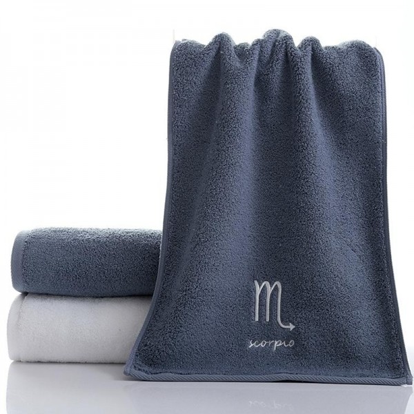 Constellation Towel 100% Cotton Towel Creative Couple Gift Thickened Sports Face Towel Pure Cotton Towel Constellation Towel 100% Cotton Towel Creative Couple Gift Thickened Sports Face Towel Pure Cotton Towel