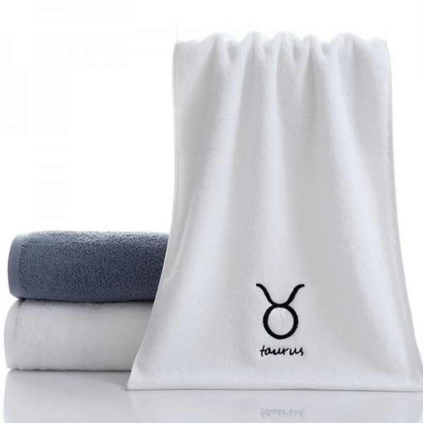 Constellation Towel 100% Cotton Towel Creative Couple Gift Thickened Sports Face Towel Pure Cotton Towel Constellation Towel 100% Cotton Towel Creative Couple Gift Thickened Sports Face Towel Pure Cotton Towel