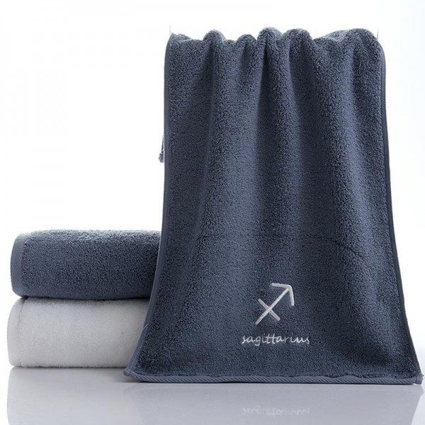Constellation Towel 100% Cotton Towel Creative Couple Gift Thickened Sports Face Towel Pure Cotton Towel Constellation Towel 100% Cotton Towel Creative Couple Gift Thickened Sports Face Towel Pure Cotton Towel