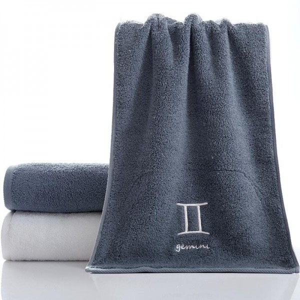 Constellation Towel 100% Cotton Towel Creative Couple Gift Thickened Sports Face Towel Pure Cotton Towel Constellation Towel 100% Cotton Towel Creative Couple Gift Thickened Sports Face Towel Pure Cotton Towel