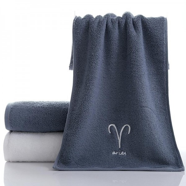 Constellation Towel 100% Cotton Towel Creative Couple Gift Thickened Sports Face Towel Pure Cotton Towel Constellation Towel 100% Cotton Towel Creative Couple Gift Thickened Sports Face Towel Pure Cotton Towel