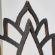 Elegant Wooden Lotus Single Tier Wall Shelf for Home Decor and Storage