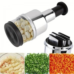 Creative Stainless Steel Garlic Cutter Onion Chopper Hand Pressure Garlic Presses Machine Kitchen Tools Kitchen Gadgets