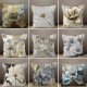 Blue Flower Double Side Pillow Cover 1PC Soft Decorative Square Cushion Case Pillowcase for Bedroom Livingroom Sofa Couch Chair Blue Flower Double Side Pillow Cover 1PC Soft Decorative Square Cushion Case Pillowcase for Bedroom Livingroom Sofa Couch Chair
