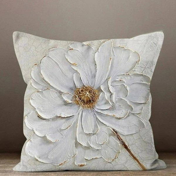 Blue Flower Double Side Pillow Cover 1PC Soft Decorative Square Cushion Case Pillowcase for Bedroom Livingroom Sofa Couch Chair Blue Flower Double Side Pillow Cover 1PC Soft Decorative Square Cushion Case Pillowcase for Bedroom Livingroom Sofa Couch Chair