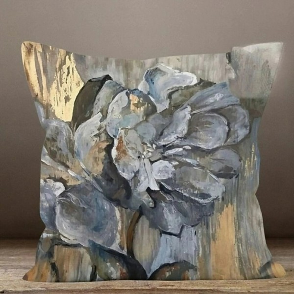 Blue Flower Double Side Pillow Cover 1PC Soft Decorative Square Cushion Case Pillowcase for Bedroom Livingroom Sofa Couch Chair Blue Flower Double Side Pillow Cover 1PC Soft Decorative Square Cushion Case Pillowcase for Bedroom Livingroom Sofa Couch Chair