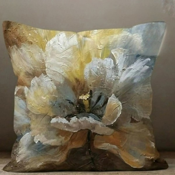 Blue Flower Double Side Pillow Cover 1PC Soft Decorative Square Cushion Case Pillowcase for Bedroom Livingroom Sofa Couch Chair Blue Flower Double Side Pillow Cover 1PC Soft Decorative Square Cushion Case Pillowcase for Bedroom Livingroom Sofa Couch Chair
