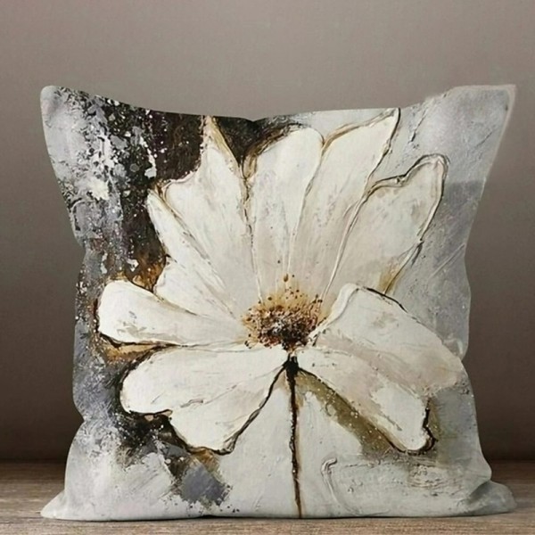 Blue Flower Double Side Pillow Cover 1PC Soft Decorative Square Cushion Case Pillowcase for Bedroom Livingroom Sofa Couch Chair Blue Flower Double Side Pillow Cover 1PC Soft Decorative Square Cushion Case Pillowcase for Bedroom Livingroom Sofa Couch Chair
