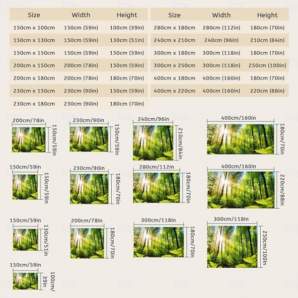 Landscape Forest Sunshine Hanging Tapestry Wall Art Large Tapestry Mural Decor Photograph Backdrop Blanket Curtain Home Bedroom Living Room Decoration Landscape Forest Sunshine Hanging Tapestry Wall Art Large Tapestry Mural Decor Photograph Backdrop Blanket Curtain Home Bedroom Living Room Decoration
