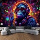 Blacklight Tapestry UV Reactive Glow in the Dark DJ Chimpanzees Animal Trippy Misty Nature Landscape Hanging Tapestry Wall Art Mural for Living Room Bedroom Blacklight Tapestry UV Reactive Glow in the Dark DJ Chimpanzees Animal Trippy Misty Nature Landscape Hanging Tapestry Wall Art Mural for Living Room Bedroom