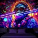 Blacklight Tapestry UV Reactive Glow in the Dark DJ Chimpanzees Animal Trippy Misty Nature Landscape Hanging Tapestry Wall Art Mural for Living Room Bedroom Blacklight Tapestry UV Reactive Glow in the Dark DJ Chimpanzees Animal Trippy Misty Nature Landscape Hanging Tapestry Wall Art Mural for Living Room Bedroom