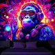 Blacklight Tapestry UV Reactive Glow in the Dark DJ Chimpanzees Animal Trippy Misty Nature Landscape Hanging Tapestry Wall Art Mural for Living Room Bedroom Blacklight Tapestry UV Reactive Glow in the Dark DJ Chimpanzees Animal Trippy Misty Nature Landscape Hanging Tapestry Wall Art Mural for Living Room Bedroom