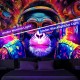 Blacklight Tapestry UV Reactive Glow in the Dark DJ Chimpanzees Animal Trippy Misty Nature Landscape Hanging Tapestry Wall Art Mural for Living Room Bedroom Blacklight Tapestry UV Reactive Glow in the Dark DJ Chimpanzees Animal Trippy Misty Nature Landscape Hanging Tapestry Wall Art Mural for Living Room Bedroom