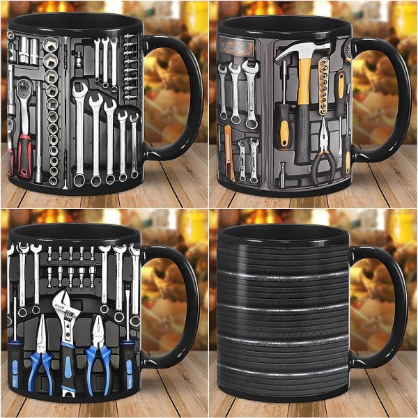 3D Print Mechanic Toolbox Set Mug, Ceramic Coffee Mug, Mechanic Toolbox Print Cup,Gifts for Men 3D Print Mechanic Toolbox Set Mug, Ceramic Coffee Mug, Mechanic Toolbox Print Cup,Gifts for Men