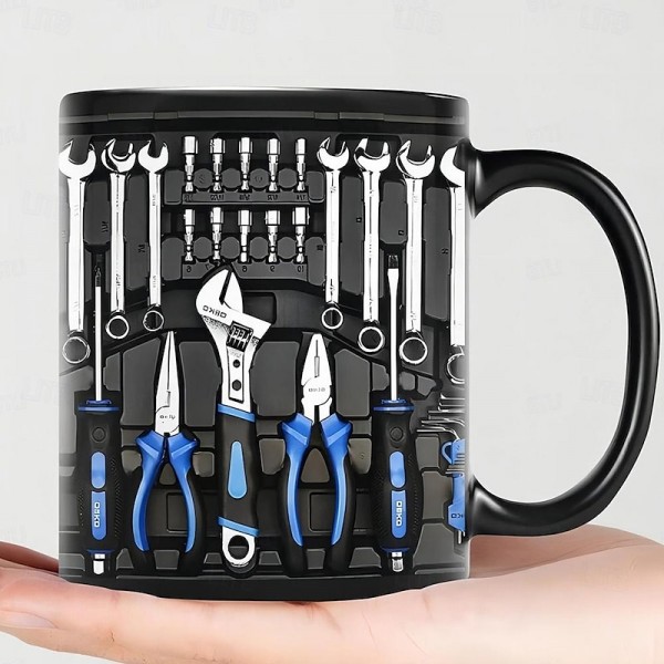 3D Print Mechanic Toolbox Set Mug, Ceramic Coffee Mug, Mechanic Toolbox Print Cup,Gifts for Men 3D Print Mechanic Toolbox Set Mug, Ceramic Coffee Mug, Mechanic Toolbox Print Cup,Gifts for Men