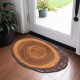 Novelty Door Mat Floor Mat Non Slip Ring of Tree 3D Trunk Wooden Log Print Area Rug Bath Mat for Indoor Outdoor Patio Bedroom Kitchen Office