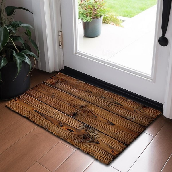 Novelty Door Mat Floor Mat Non Slip Ring of Tree 3D Trunk Wooden Log Print Area Rug Bath Mat for Indoor Outdoor Patio Bedroom Kitchen Office