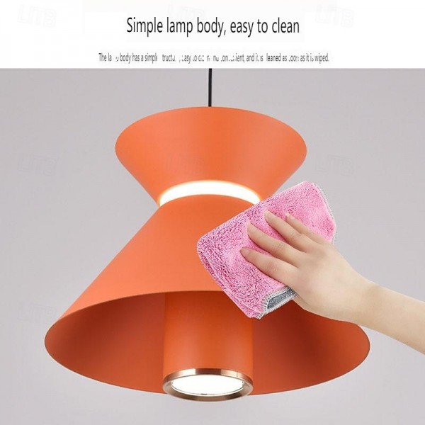 LED Pendant Light Kitchen Island Pendant Lamp 1-Light 15 cm Single Design Metal Painted Finishes Modern Nordic Style Bedroom Dining Room 110-240V LED Pendant Light Kitchen Island Pendant Lamp 1-Light 15 cm Single Design Metal Painted Finishes Modern Nordic Style Bedroom Dining Room 110-240V