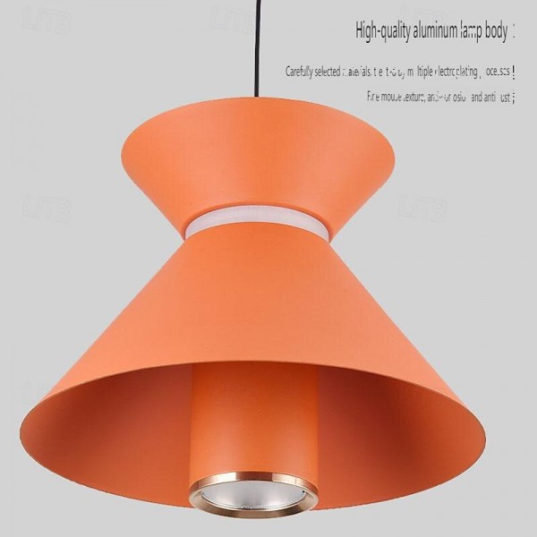 LED Pendant Light Kitchen Island Pendant Lamp 1-Light 15 cm Single Design Metal Painted Finishes Modern Nordic Style Bedroom Dining Room 110-240V LED Pendant Light Kitchen Island Pendant Lamp 1-Light 15 cm Single Design Metal Painted Finishes Modern Nordic Style Bedroom Dining Room 110-240V