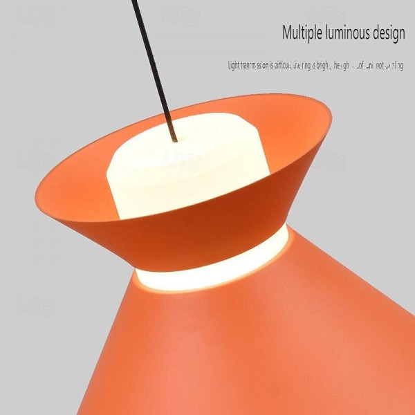 LED Pendant Light Kitchen Island Pendant Lamp 1-Light 15 cm Single Design Metal Painted Finishes Modern Nordic Style Bedroom Dining Room 110-240V LED Pendant Light Kitchen Island Pendant Lamp 1-Light 15 cm Single Design Metal Painted Finishes Modern Nordic Style Bedroom Dining Room 110-240V