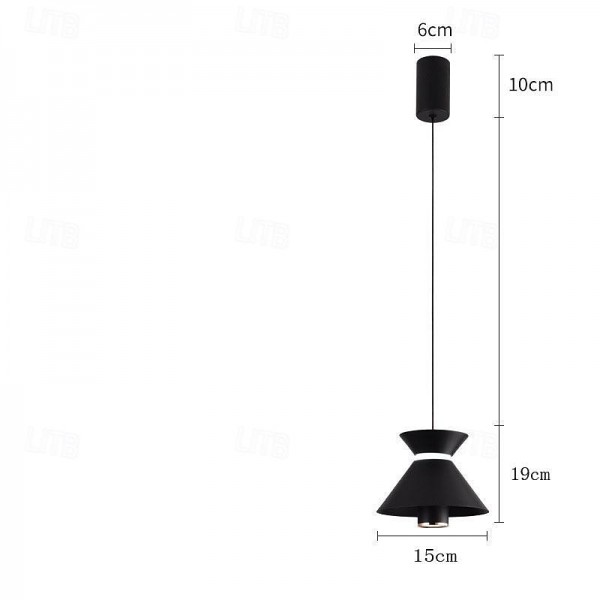 LED Pendant Light Kitchen Island Pendant Lamp 1-Light 15 cm Single Design Metal Painted Finishes Modern Nordic Style Bedroom Dining Room 110-240V LED Pendant Light Kitchen Island Pendant Lamp 1-Light 15 cm Single Design Metal Painted Finishes Modern Nordic Style Bedroom Dining Room 110-240V