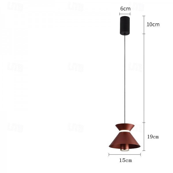 LED Pendant Light Kitchen Island Pendant Lamp 1-Light 15 cm Single Design Metal Painted Finishes Modern Nordic Style Bedroom Dining Room 110-240V LED Pendant Light Kitchen Island Pendant Lamp 1-Light 15 cm Single Design Metal Painted Finishes Modern Nordic Style Bedroom Dining Room 110-240V
