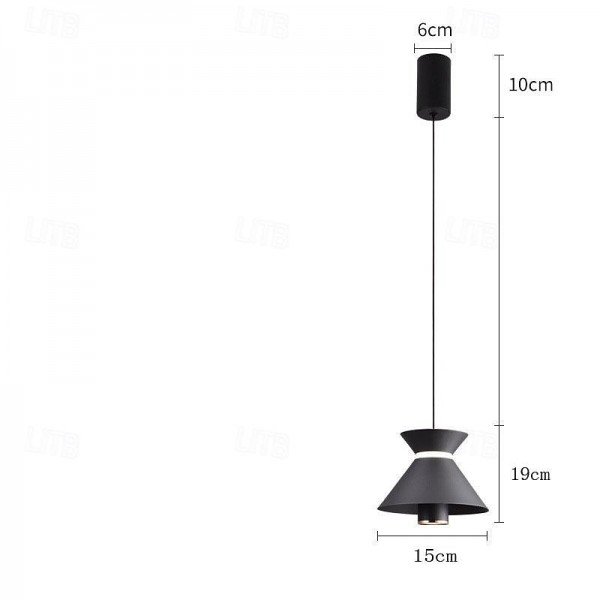 LED Pendant Light Kitchen Island Pendant Lamp 1-Light 15 cm Single Design Metal Painted Finishes Modern Nordic Style Bedroom Dining Room 110-240V LED Pendant Light Kitchen Island Pendant Lamp 1-Light 15 cm Single Design Metal Painted Finishes Modern Nordic Style Bedroom Dining Room 110-240V