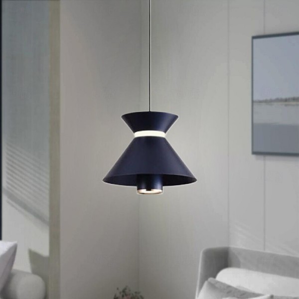 LED Pendant Light Kitchen Island Pendant Lamp 1-Light 15 cm Single Design Metal Painted Finishes Modern Nordic Style Bedroom Dining Room 110-240V LED Pendant Light Kitchen Island Pendant Lamp 1-Light 15 cm Single Design Metal Painted Finishes Modern Nordic Style Bedroom Dining Room 110-240V
