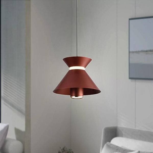 LED Pendant Light Kitchen Island Pendant Lamp 1-Light 15 cm Single Design Metal Painted Finishes Modern Nordic Style Bedroom Dining Room 110-240V LED Pendant Light Kitchen Island Pendant Lamp 1-Light 15 cm Single Design Metal Painted Finishes Modern Nordic Style Bedroom Dining Room 110-240V