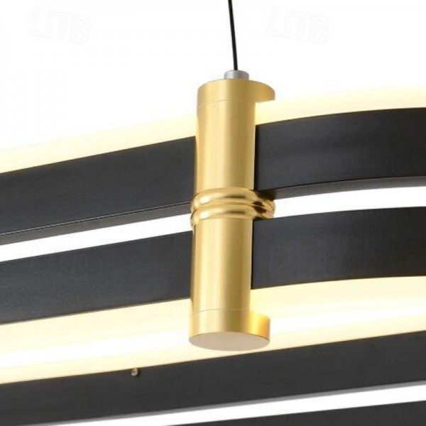 Dimmable Chandelier LED Pendant Lamp Modern Luxury Oval Ring Ceiling Light ONLY Dimmable with Remote Control 110-240V Dimmable Chandelier LED Pendant Lamp Modern Luxury Oval Ring Ceiling Light ONLY Dimmable with Remote Control 110-240V