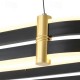 Dimmable Chandelier LED Pendant Lamp Modern Luxury Oval Ring Ceiling Light ONLY Dimmable with Remote Control 110-240V Dimmable Chandelier LED Pendant Lamp Modern Luxury Oval Ring Ceiling Light ONLY Dimmable with Remote Control 110-240V